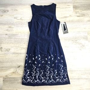 New City Triangles Sparkle Daisy Suede Dress